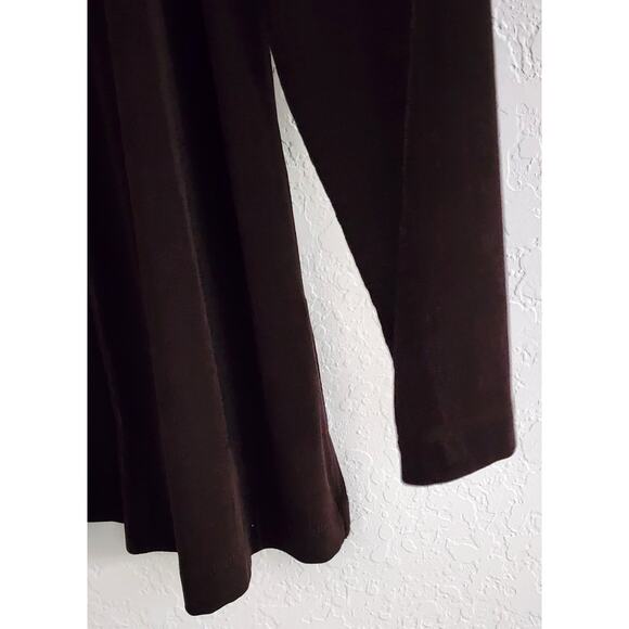 SWEATER/COVER UP-CHICO'S TRAVELERS-Brown-Knit-No Buttons-Hip Length-Chico's 1/SM - Picture 3 of 12